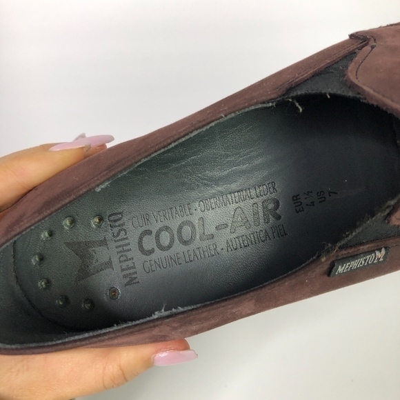 Mephisto LEILA Burgundy Suede Loafer - Picture 6 of 8